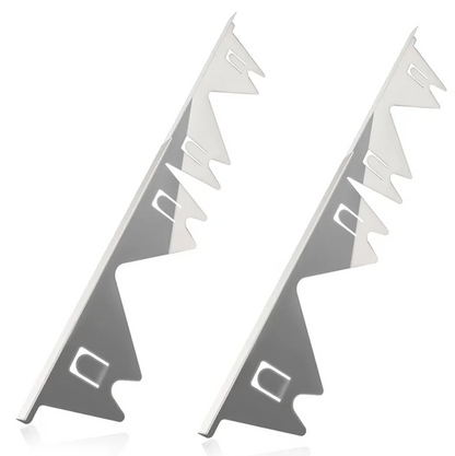 Stainless steel gap filler for stove and counter